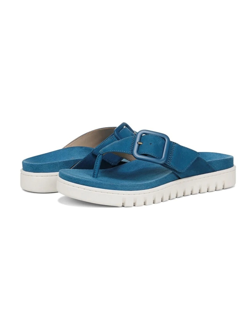VIONIC Women’s Sandal Uptown Marin Toe Post Celestial Teal Nubuck Size 9.5 NWOT